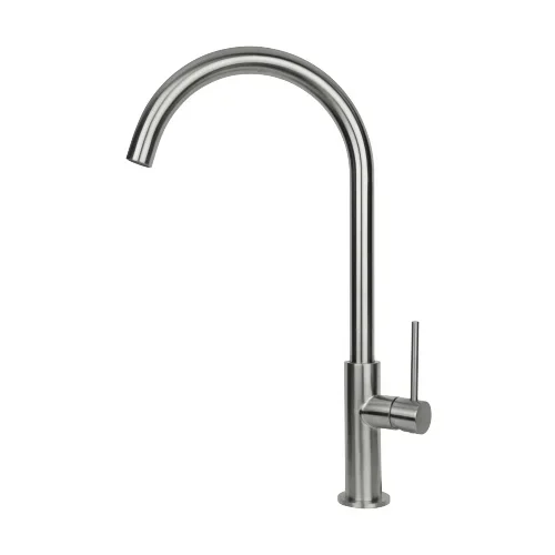 V31021AC005 RUBINETTO MISCELATORE CUCINA CANNA TONDA GIREVOLE ACCIAIO INOX VEMA