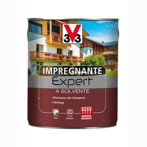 V33 Impregnante a Solvente Linea Expert Colore Noce chiaro 750 ML