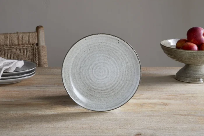 Valinha Earthenware Side Plate – Grey