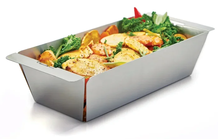 Vassoio WOK stretto in acciaio inox BROIL KING
