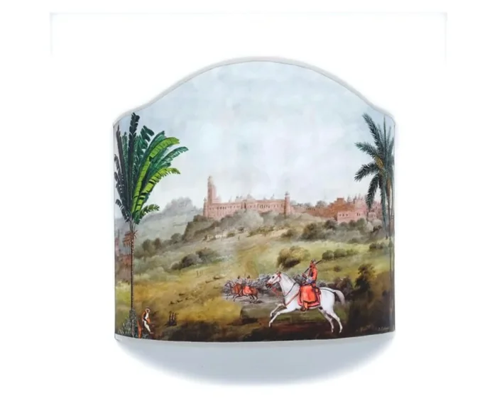 Ventola Discovering India sagomata cm 35