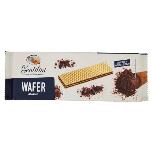 WAFER AL CACAO GR.175 GENTILINI