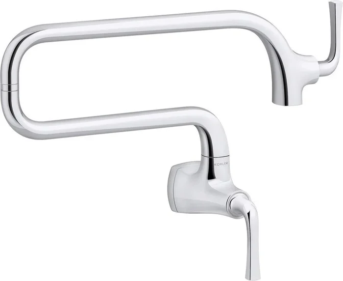Wall Mount Pot Filler in Polished Chrome