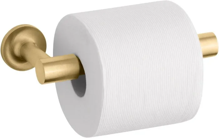 Wall Toilet Tissue Holder in Vibrant® Brushed Moderne Brass