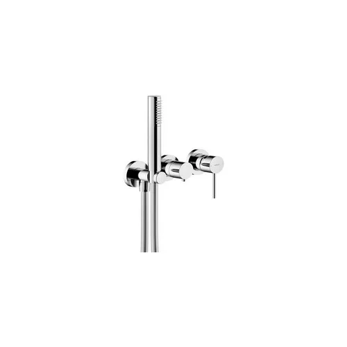 WESK100/1VECR RUBINETTO MONOCOMANDO DOCCIA INCASSO A 2 VIE CON ROSONI SINGOLI CROMO NOBILI