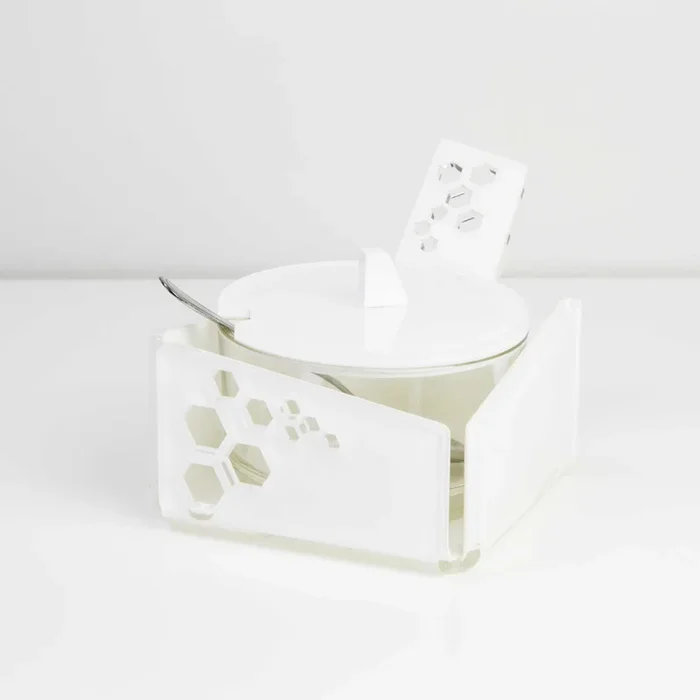 Zuccheriera da tavola con struttura in plexiglass dal design moderno ed elegante Sheliak